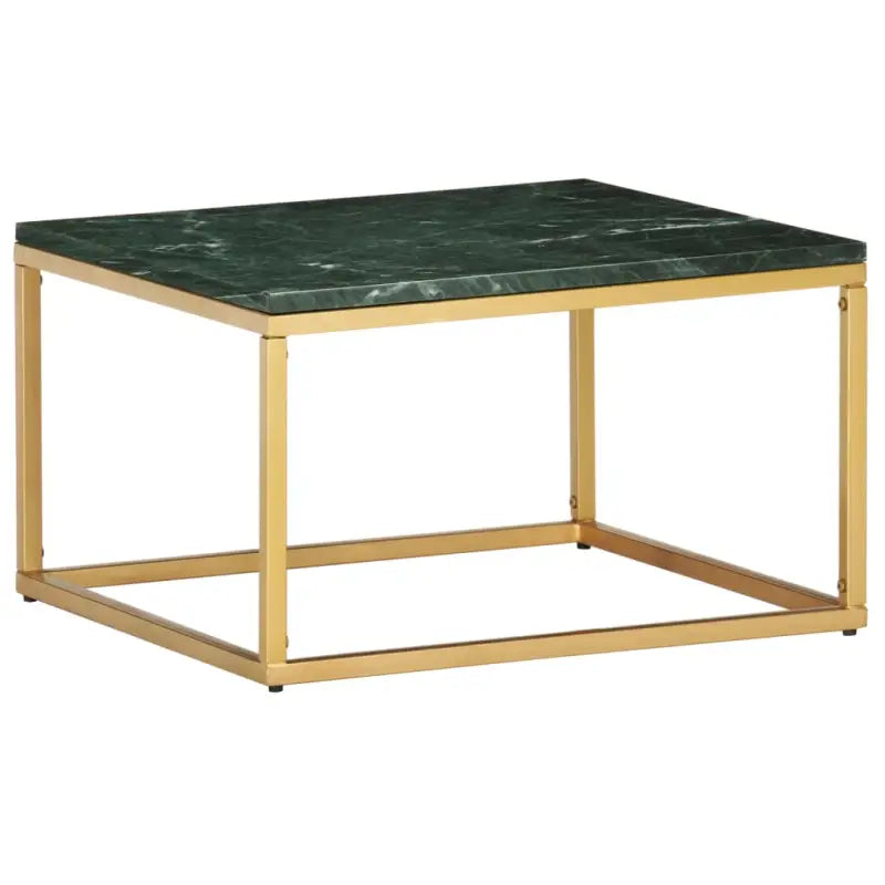 Echte steen salontafel met marmeren textuur voor moderne interieurs - Groen / 60 x 60 x 35 cm / 1 - Salontafels