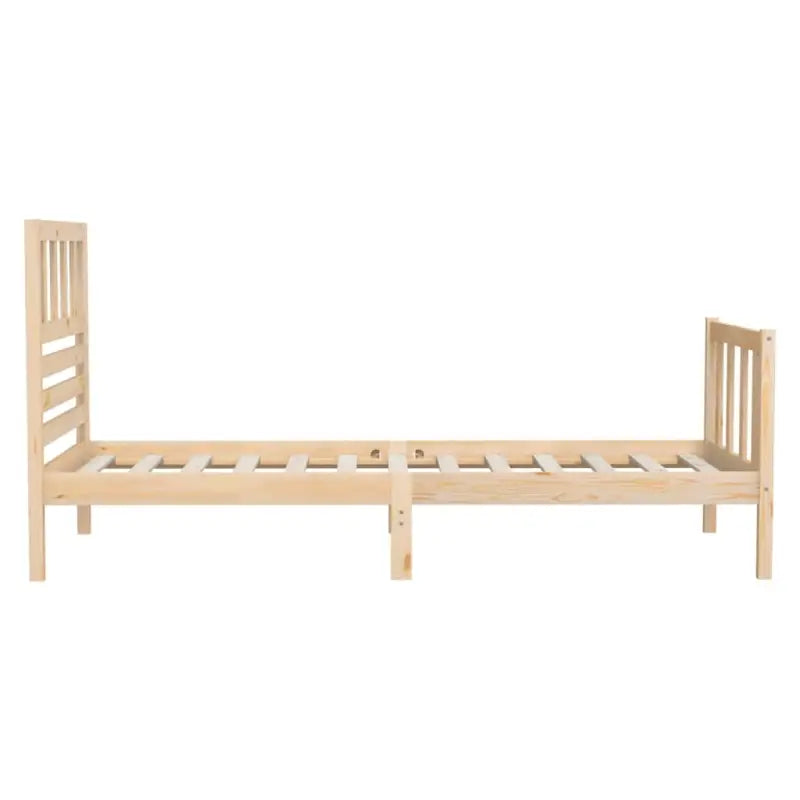Eenvoudig bedframe van massief grenenhout voor een tijdloze slaapkamer uitstraling - Bedden & bedframes