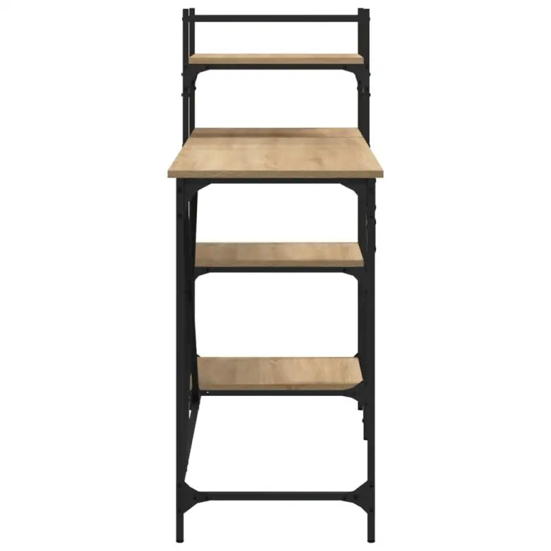 Eenvoudig bureau met schappen van bewerkt hout - Bureaus