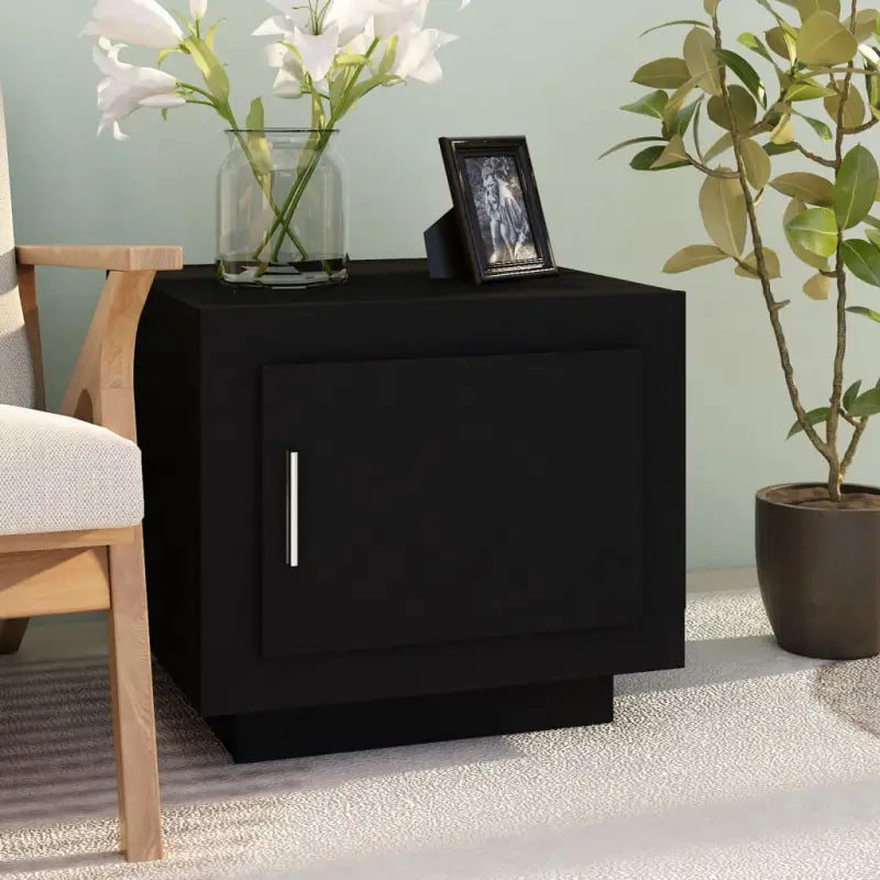 Eenvoudig schoon Salontafel van bewerkt hout met stijlvolle afwerking - Zwart / 1 - Salontafels