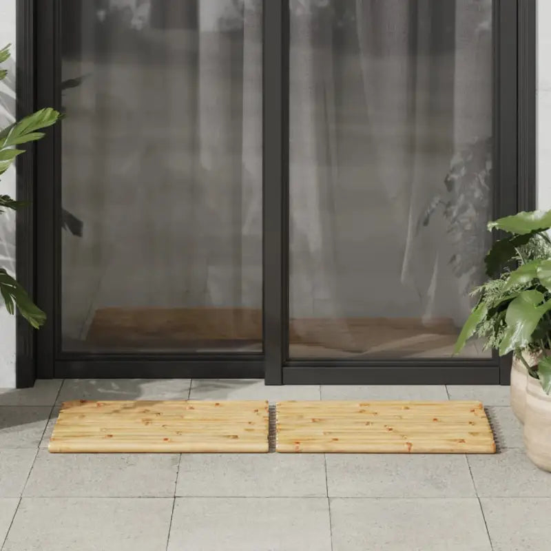 Eenvoudig schoon te maken bamboe badmatten voor een natuurlijke badkamer sfeer - Badmatten