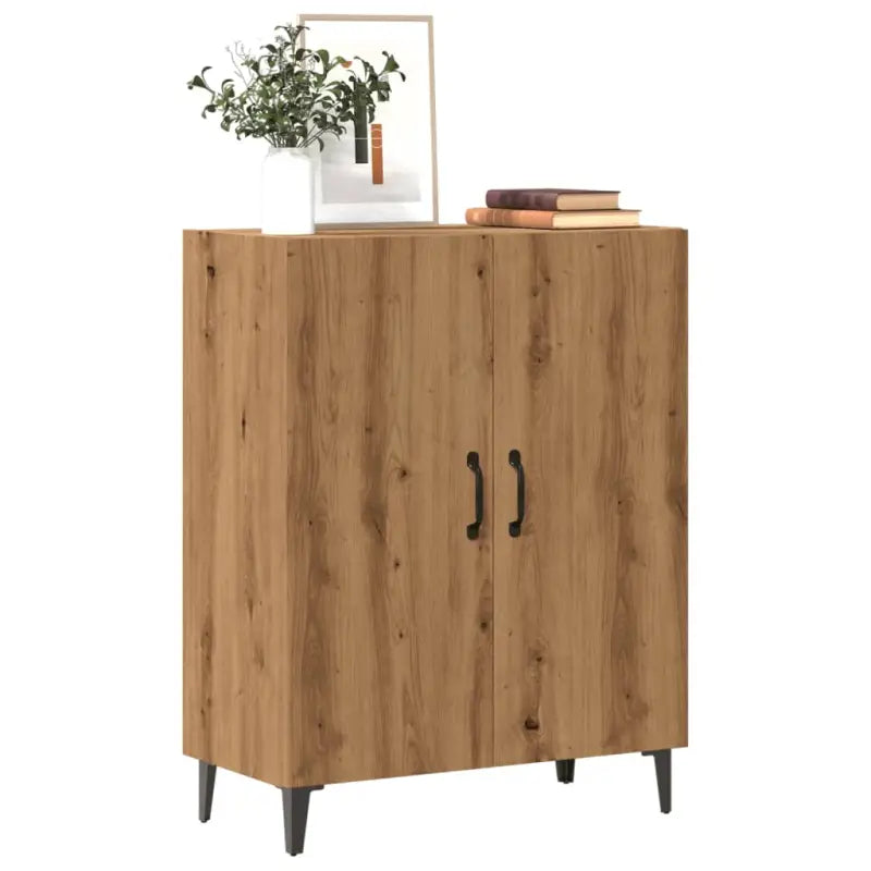 Eenvoudig schoon te maken dressoir met trendy ontwerp en bewerkt hout - artisanaal eikenkleurig / 1 - Dressoirs &