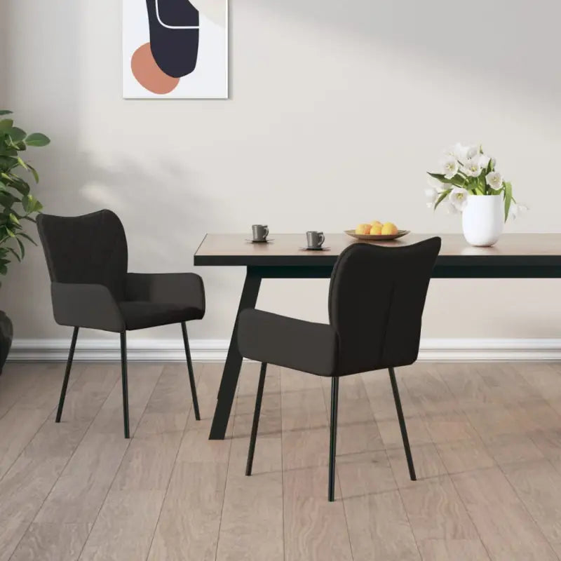 Eetkamerstoelen met elegant design en comfortabel stof - Eetkamerstoelen