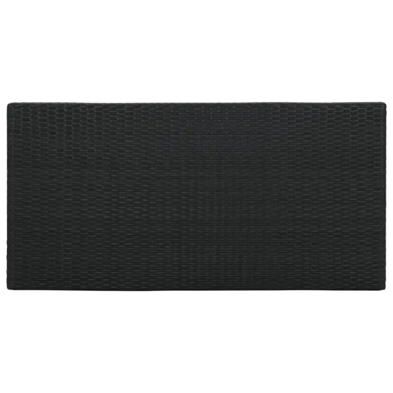 Eettafel met opbergrek van PE-rattan en stalen frame - Eettafels