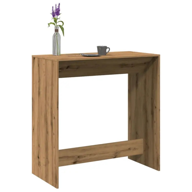 Eettafel van bewerkt hout in Grijs Sonoma voor duurzame stijl - artisanaal eikenkleurig / 1 / 102 cm - Eettafels