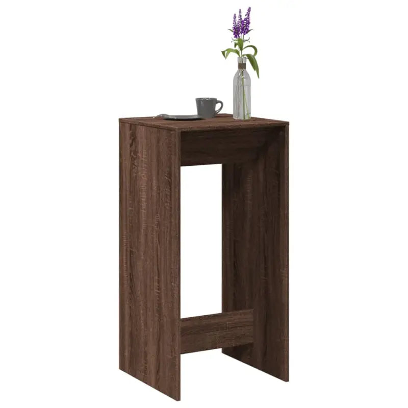 Eettafel van bewerkt hout in Grijs Sonoma voor duurzame stijl - bruin eikenkleur / 1 / 51 cm - Eettafels