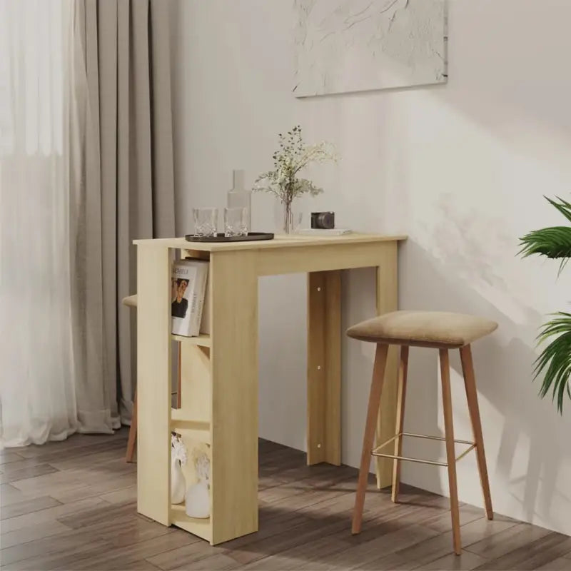 Eettafel van bewerkt hout voor kleine ruimtes met modern design - Sonoma eiken / 1 - Eettafels