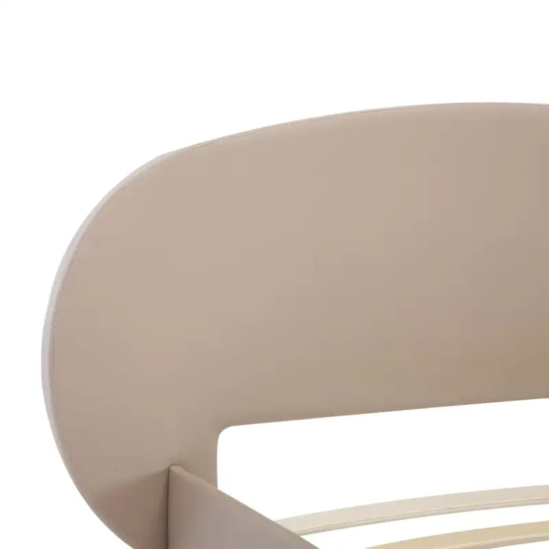 Elegant bedframe met gepoedercoat stalen frame voor een moderne slaapkamer - Cappuccino / 100 x 200 cm - Bedden &