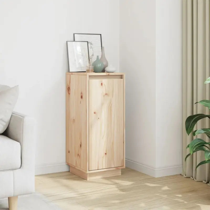 Elegant dressoir van massief grenenhout met klassieke uitstraling - Naturel / 1 - Dressoirs & buffetkasten