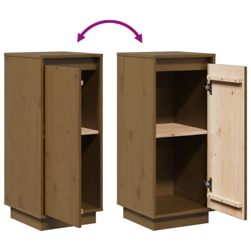 Elegant dressoir van massief grenenhout met klassieke uitstraling - Dressoirs & buffetkasten