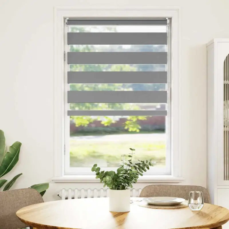 Elegant duo rolgordijn voor een moderne en stijlvolle woning - Grijs / 50 x 100 cm - Jaloezieën & rolgordijnen