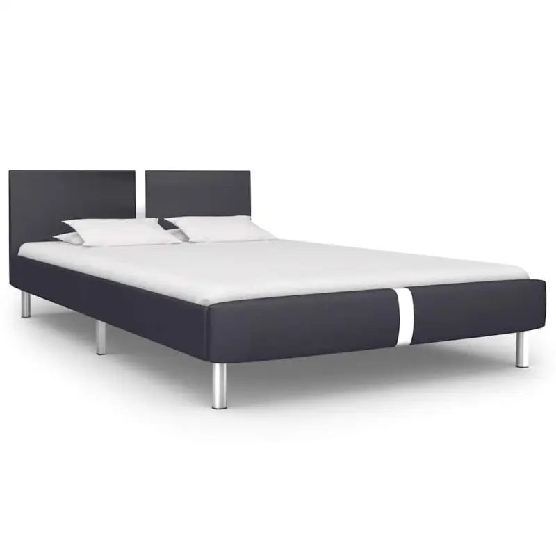 Elegant klassieke bedframe met stalen poten voor een stijlvolle slaapkamer - Zwart / 135 x 190 cm - Bedden & bedframes