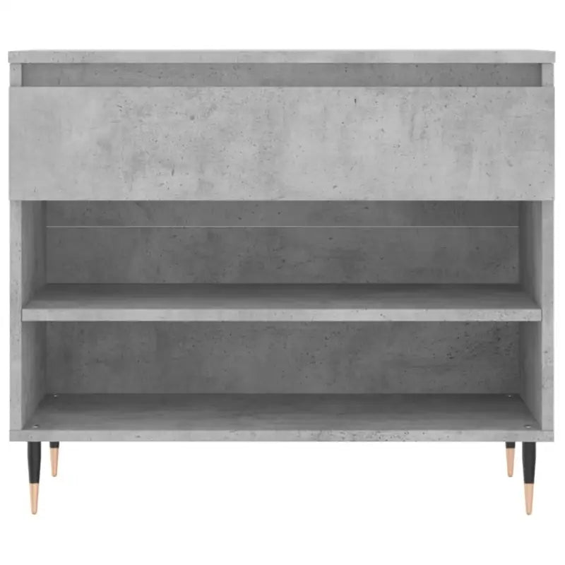 Elegant schoenenkast van bewerkt hout met metalen poten voor opgeruimdheid - Schoenenrekken