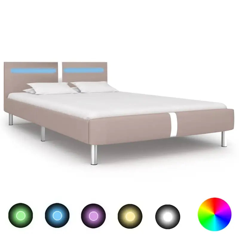 Elegante bedframe met kleurveranderende LED-verlichting - Bedden & bedframes