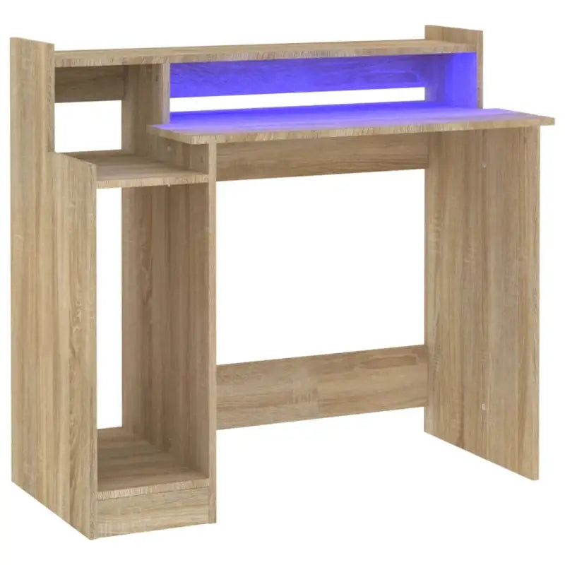 Elegante bureau met praktisch ontwerp en LED-verlichting voor moderne interieurs - Bureaus