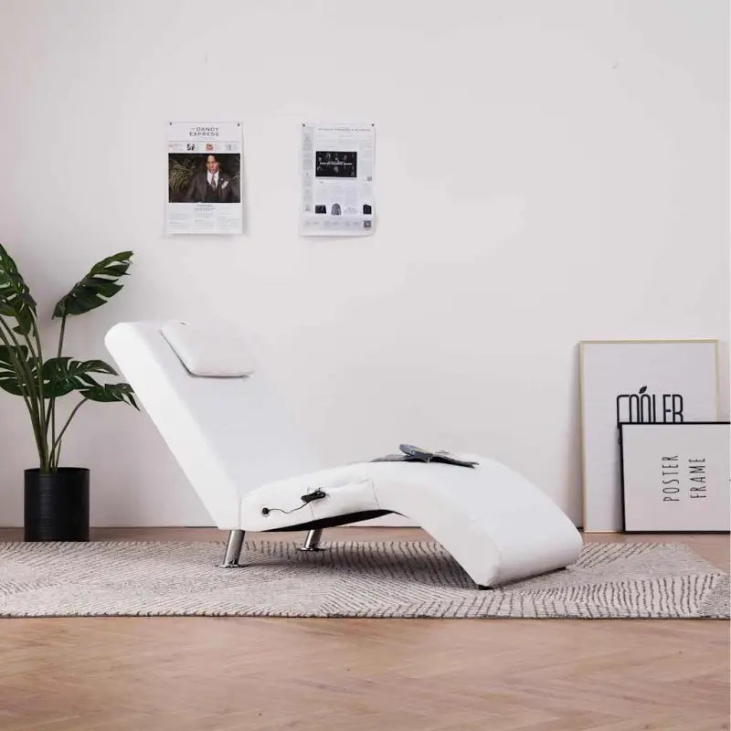 Elegante chaise longue met gegalvaniseerd stalen poten voor comfort - Chaises longues