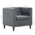 Elegante Chesterfield fauteuil met stevig houten frame voor elke ruimte - Fauteuils & Relaxfauteuils