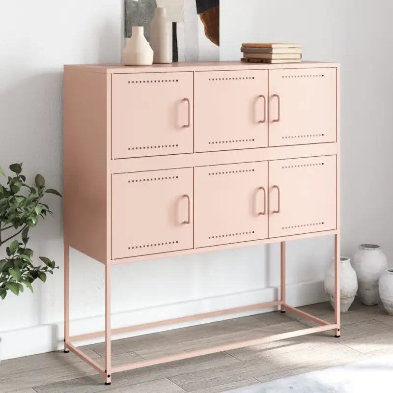 Elegante dressoir van duurzaam staal voor een moderne uitstraling - Roze / 1 - Dressoirs & buffetkasten