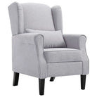 Elegante fauteuils inclusief kussen voor stijlvol comfort in huis - Lichtgrijs / 1 - Fauteuils & Relaxfauteuils