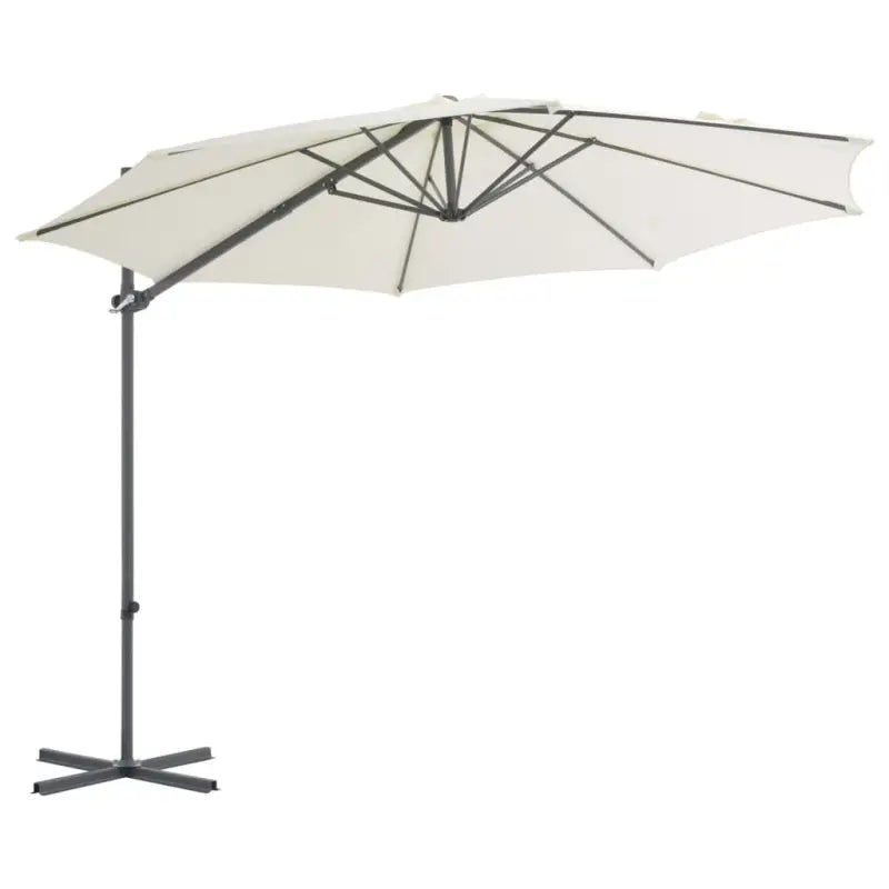 Elegante hangende parasol met stalen paal voor schaduw en UV-bescherming - Parasols en zonneschermen