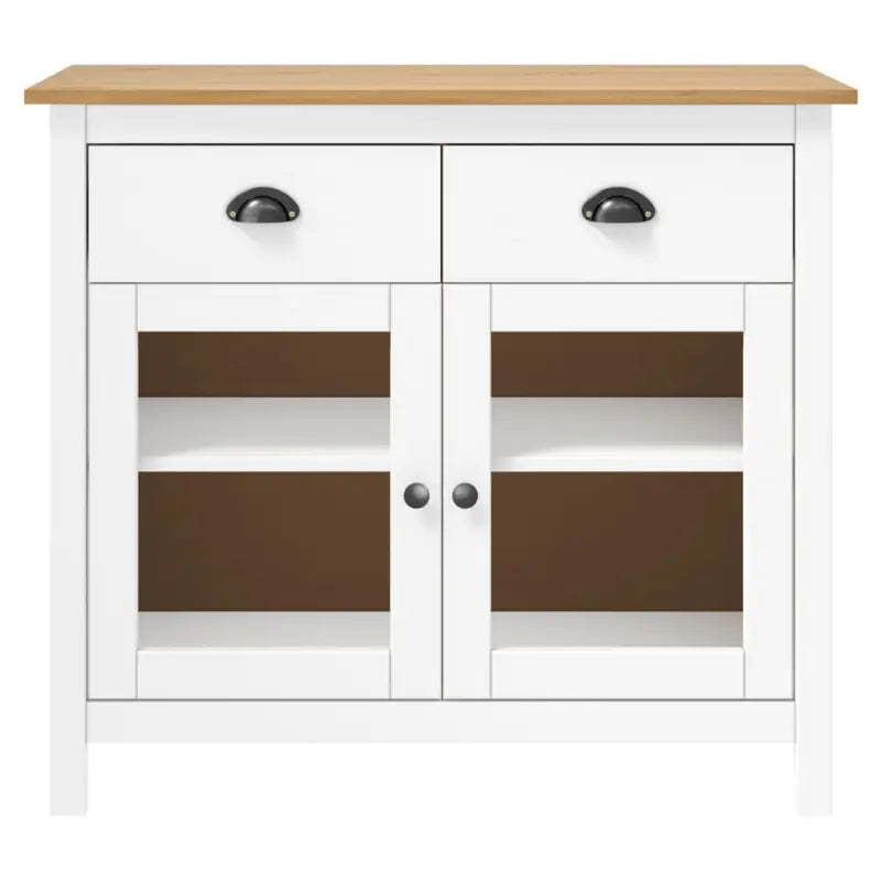 Elegante houten dressoir van massief grenenhout voor een georganiseerd interieur - Dressoirs & buffetkasten