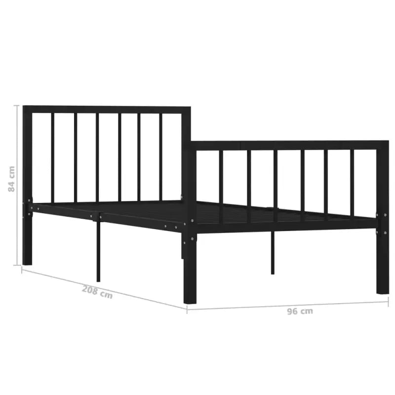 Elegante metalen bedframe met stevige ondersteuning - Bedden & bedframes