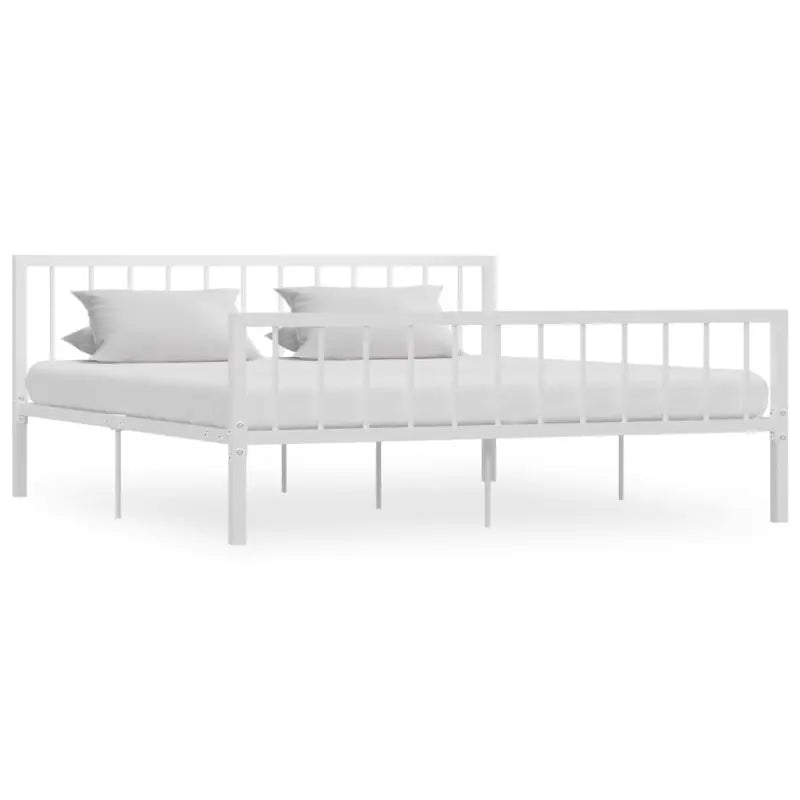 Elegante metalen bedframe met stevige ondersteuning - Wit / 180 x 200 cm - Bedden & bedframes