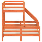 Elegante metalen stapelbed met massief grenenhout voor kleine kamers - Bedden & bedframes