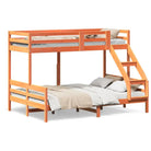 Elegante metalen stapelbed met massief grenenhout voor kleine kamers - Bedden & bedframes
