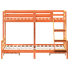 Elegante metalen stapelbed met massief grenenhout voor kleine kamers - Bedden & bedframes