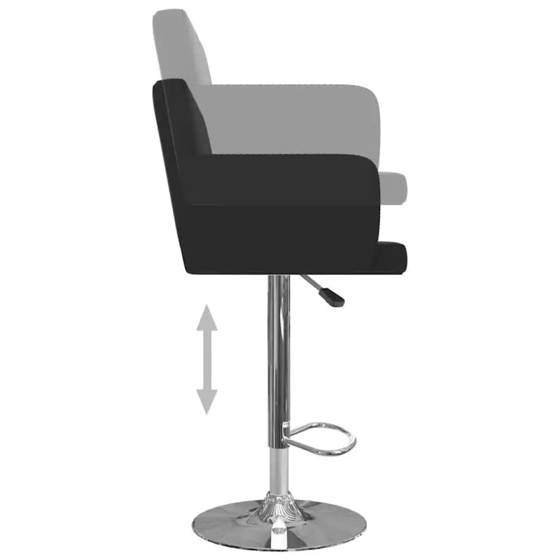 Elegante moderne barkrukkenset met kunstlederen zitting en rugleuning - Barkrukken