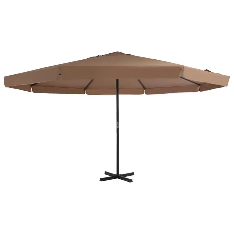 Elegante parasol met aluminium paal voor shade en uv-bescherming - Taupe / 500 cm / 1 - Parasols en zonneschermen