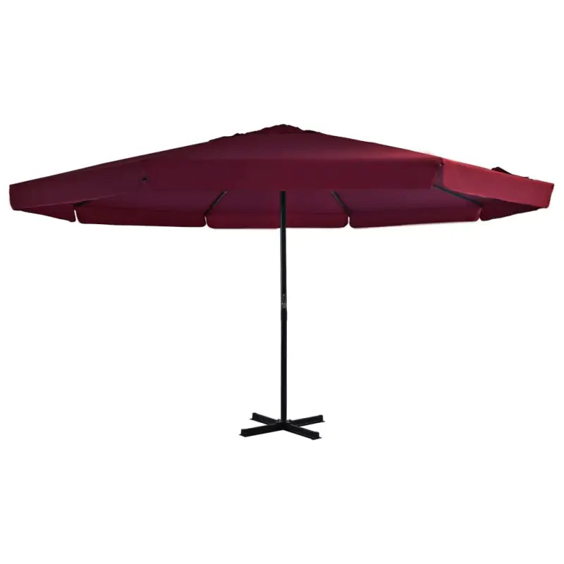 Elegante parasol met aluminium paal voor shade en uv-bescherming - Bordeauxrood / 500 cm / 1 - Parasols en zonneschermen