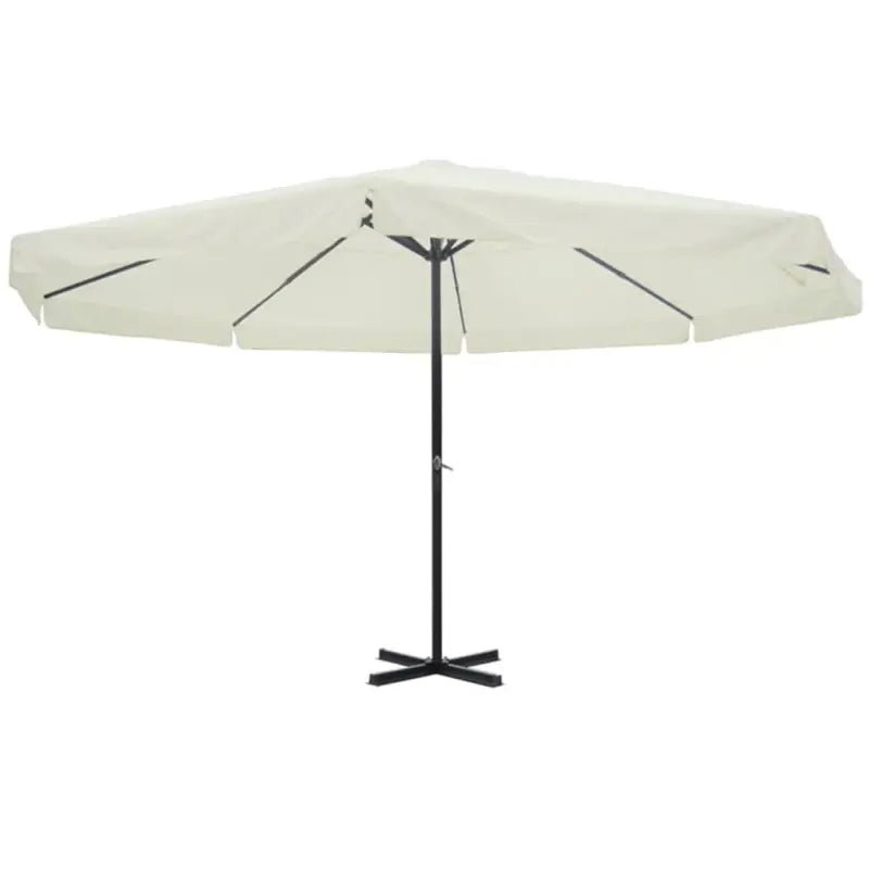 Elegante parasol met aluminium paal voor shade en uv-bescherming - Wit / 500 cm / 1 - Parasols en zonneschermen