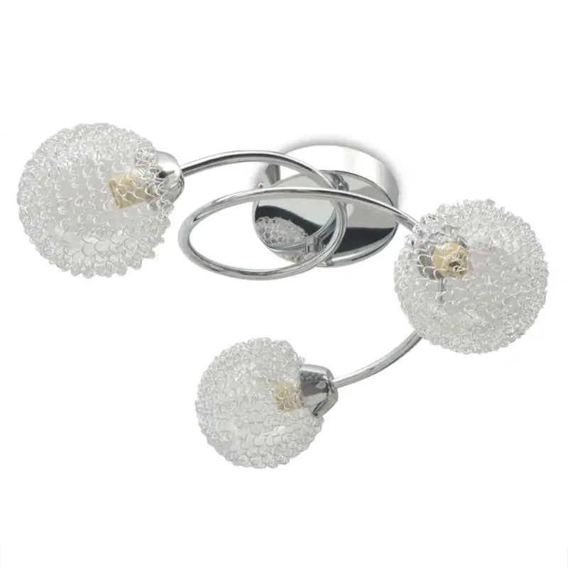 Elegante plafondlamp met metalen basis en spiraamse armen - Plafondlampen