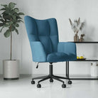 Elegante relaxfauteuil met hoogte verstelbaar en graden draaibaar ontwerp - Blauw / 1 - Fauteuils & Relaxfauteuils