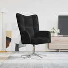 Elegante relaxstoel met blokjespatroon voor een modern interieur - Zwart / 2 / Zonder voetensteun - Fauteuils &