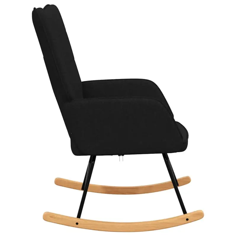 Elegante Schommelstoel met Blokpatroon voor een Modern Interieur - Schommelstoelen