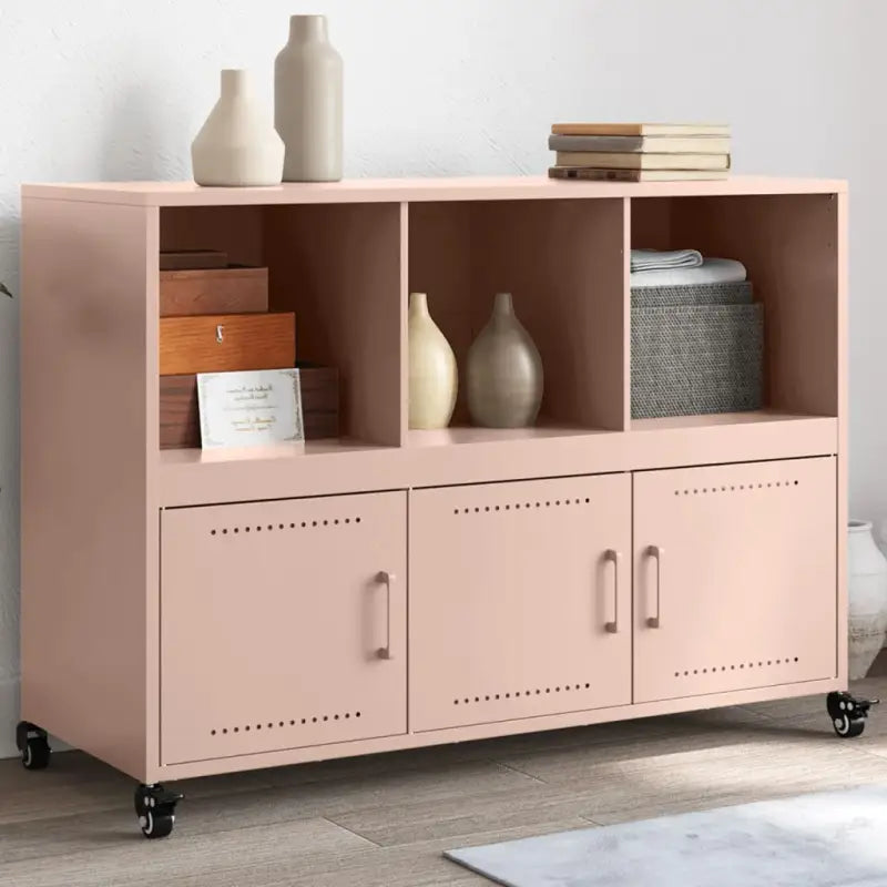 Elegante stalen dressoir voor een moderne uitstraling - Roze / 1 - Dressoirs & buffetkasten