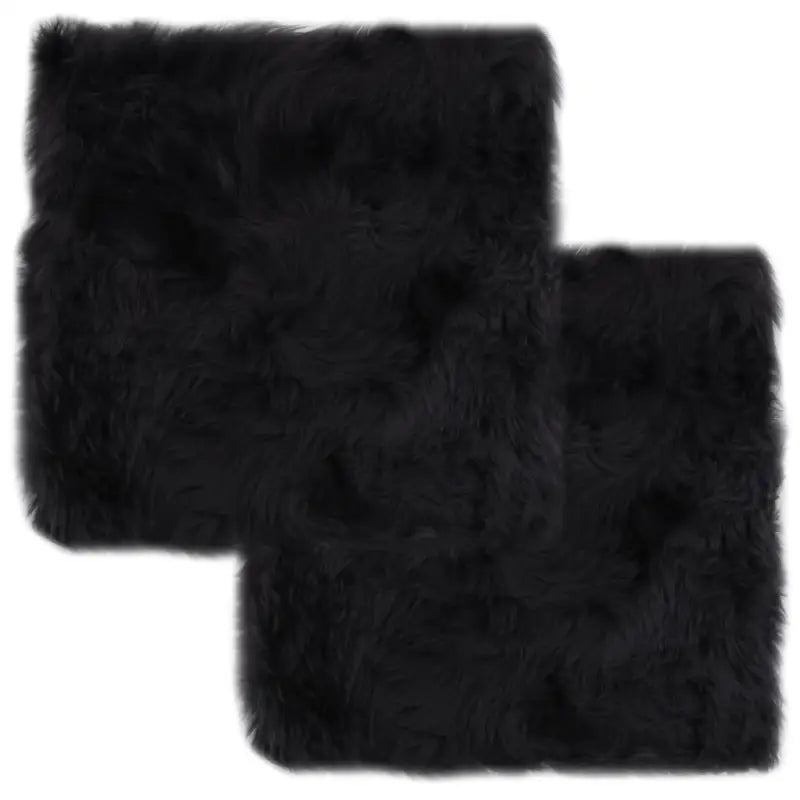 Elegante stoelkussens van echt schapenvacht met polyester suède achterkant - Stoelkussens