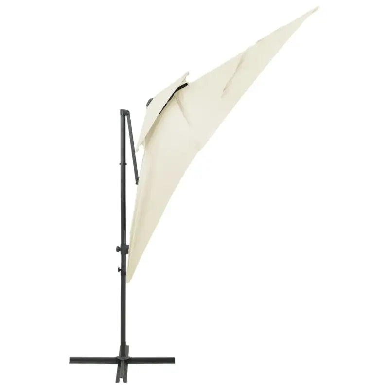 Elegante zweefparasol met dubbel dak voor schaduw en UV-bescherming - Parasols en zonneschermen