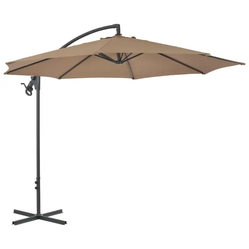 Elegante zweefparasol met stalen paal voor schaduw en uv-bescherming - Parasols en zonneschermen