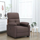 Elektrisch verstelbare fauteuil met comfortabel en ontspannend design - Donkerbruin / 1 - Fauteuils & Relaxfauteuils