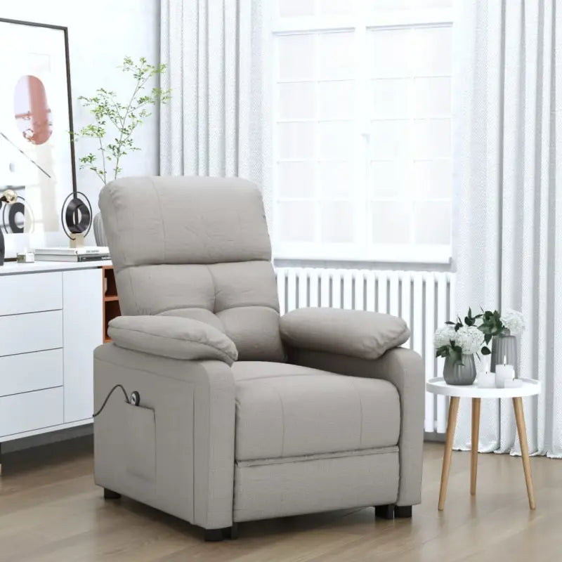 Elektrisch verstelbare fauteuil met comfortabel en ontspannend design - Taupe / 1 - Fauteuils & Relaxfauteuils