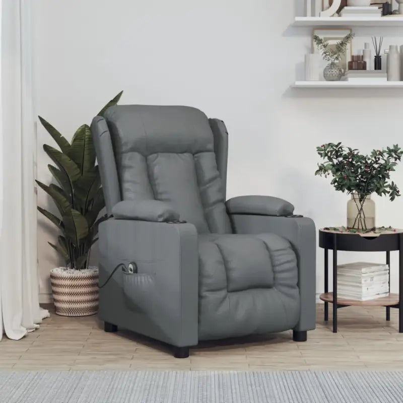 Elektrisch verstelbare fauteuil voor ultiem comfort en ontspanning - Grijs / 1 - Fauteuils & Relaxfauteuils