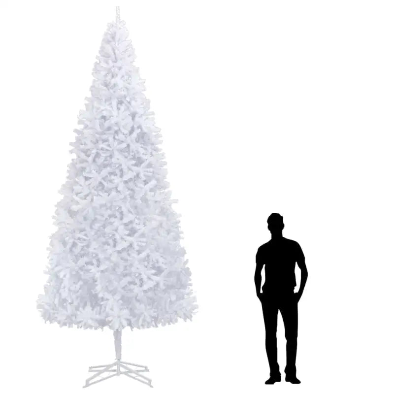 Extragrote kunstkerstboom met levensechte PVC takken - Wit / 400 x 190 cm / 1 - Kerstbomen