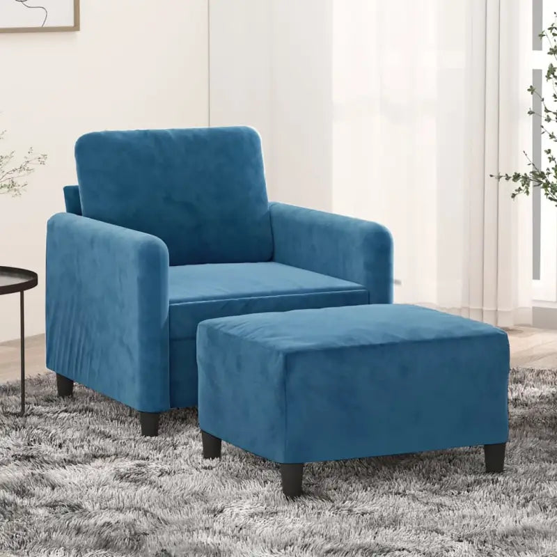 Fauteuil Banken voor cozy ontspanning en stijlvolle uitstraling - Blauw - Banken