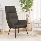 Fauteuil met optimaal zitcomfort en stabiel metalen frame - Donkergrijs / 1 / Zonder voetensteun - Fauteuils &
