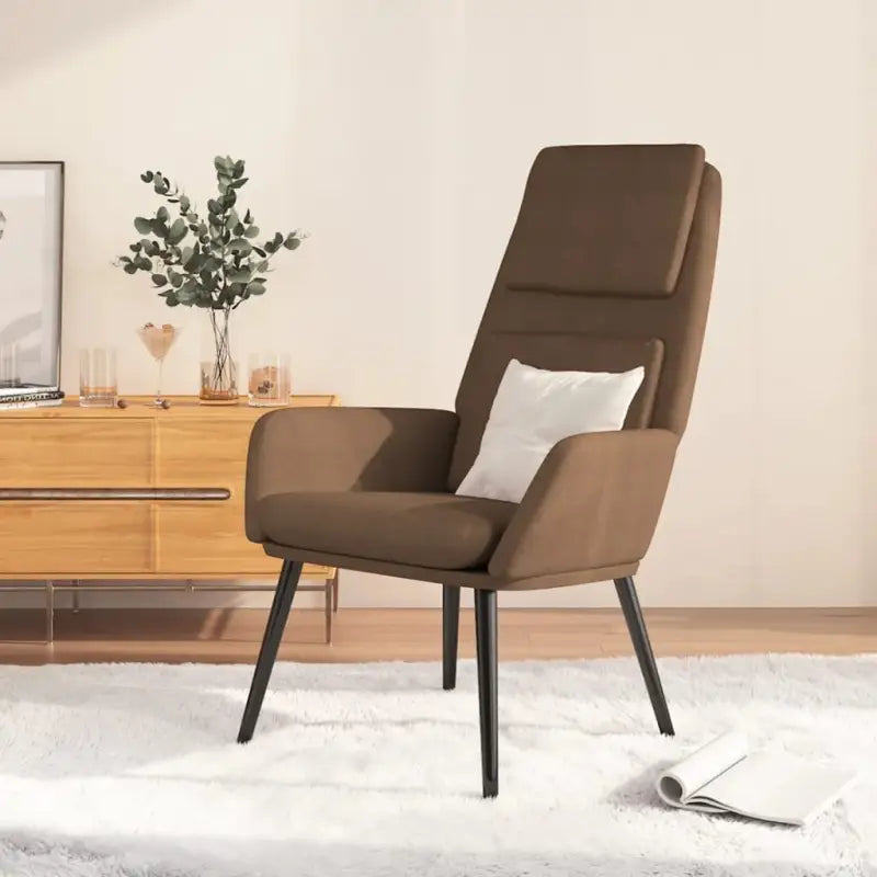 Fauteuil met optimaal zitcomfort en zachte bekleding - Bruin / 1 / Zonder voetensteun - Fauteuils & Relaxfauteuils