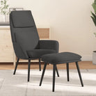 Fauteuil met optimaal zitcomfort en zachte bekleding - Donkergrijs / 1 / Met voetensteun - Fauteuils & Relaxfauteuils